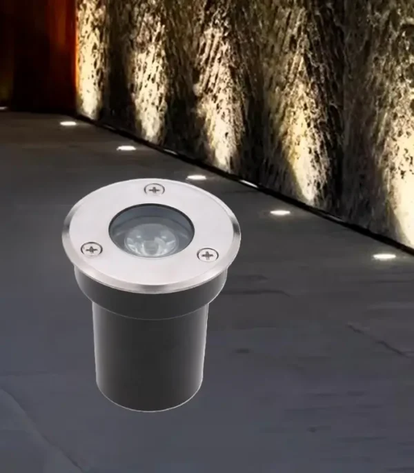 Atanur Yuze 1w Yuvarlak Zemin Armatürü S/A Gömme IP65