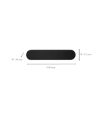 Atanur Ovlap 120 cm 28W Led Çift Yönlü Oval Duvar Aplik — ölçü şeması