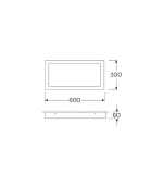 30x60 20w Sac Çerçeveli Sıva Üstü Backlight Armatür LOBA - Görsel 4