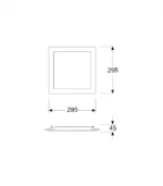 Gecem Opla 30x30 20W S/A Backlight Armatür - Görsel 2