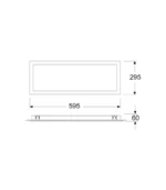 Gecem Priza 30x60 20W S/A Prizmatik Backlight Armatür - Görsel 3