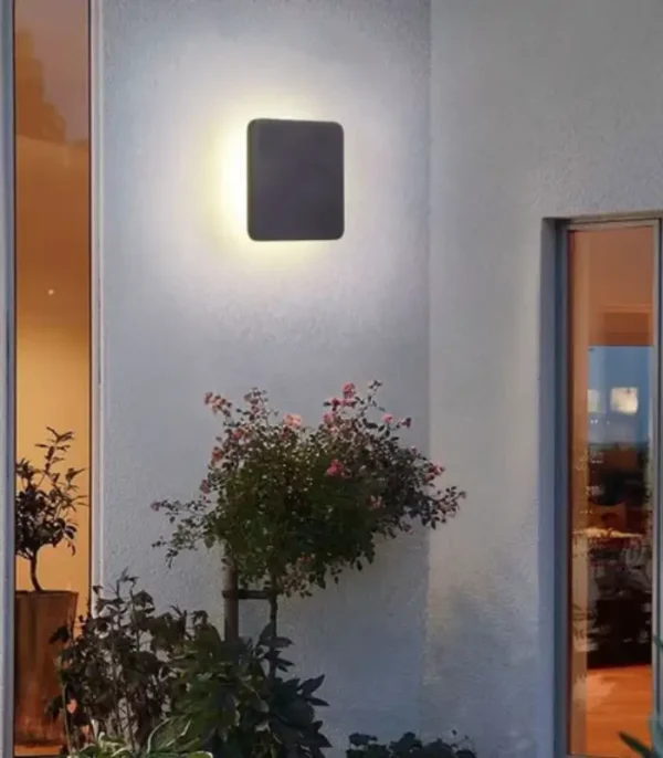 Atanur Suwall 43x43 cm 12W Kare Duvar Aplik IP65