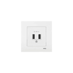Viko Karre/Meridian Beyaz USB Şarj Prizi 5V-2A (Çerçeve Hariç)