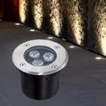 Atanur Yuze 3w Yuvarlak Zemin Armatürü S/A Gömme IP65
