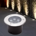 Atanur Yuze 6w Yuvarlak Zemin Armatürü S/A Gömme IP65