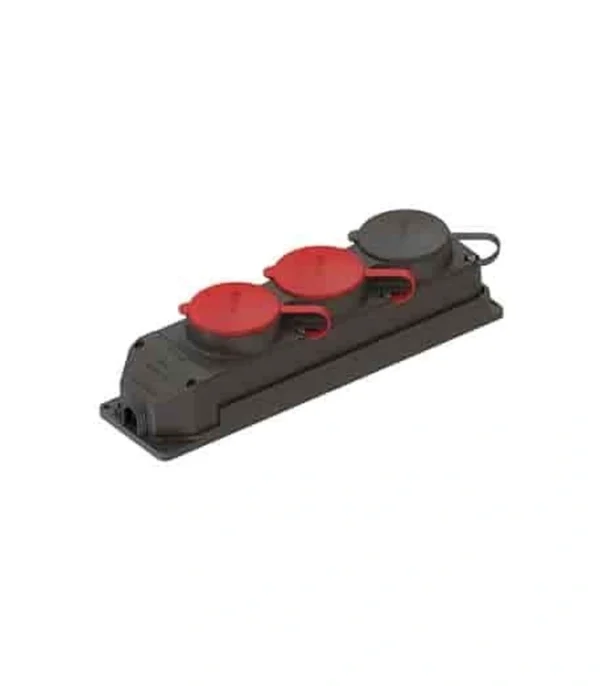 Nead 3x25 A 2 Trifaze + 1x16 A 1 Monofaze 3'lü Kauçuk Priz