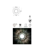 Cata CT-6599 Açelya Dekoratif Cam Spot Günışığı Led Çerçeveli - Görsel 4