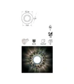 Cata CT-6599 Açelya Dekoratif Cam Spot Günışığı Led Çerçeveli - Görsel 2