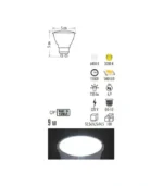 Cata CT-4212 10W Led Ampul Gu-10 Duy Günışığı - Görsel 2
