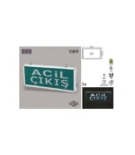 Cata CT-9176 Üç Saat Akülü Ledli Acil Çıkış Exit Armatürü - Görsel 2