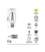 Cata CT-4072 4W Dimlenebilir Led Ampul Günışığı - Görsel 4