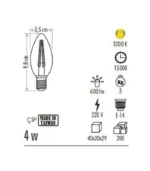 Cata CT-4072 4W Dimlenebilir Led Ampul Günışığı - Görsel 2