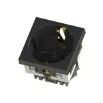 Nead 2008-S 45x45 mm Şebeke Priz Siyah