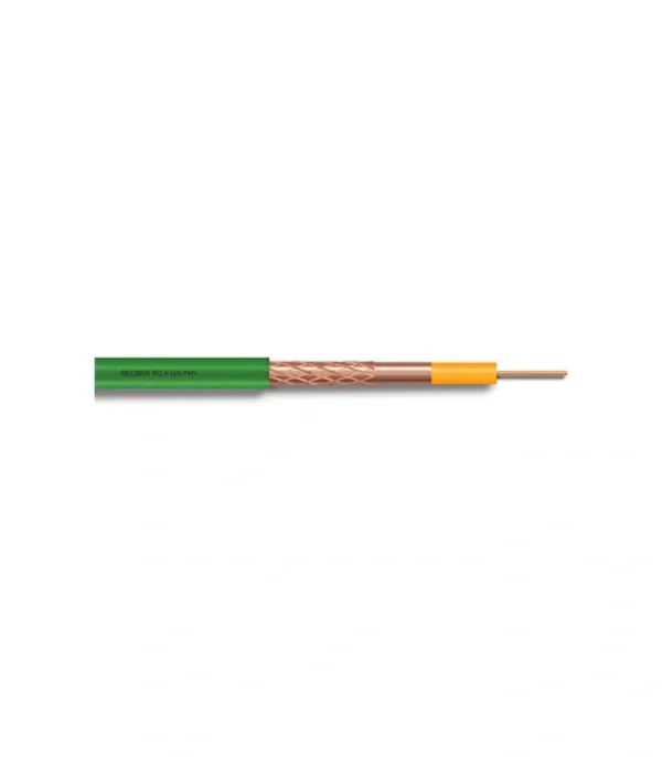 Reçber RG6 U6 PHY-PVC Cu/Cu Anten Kablosu Eca Yeşil