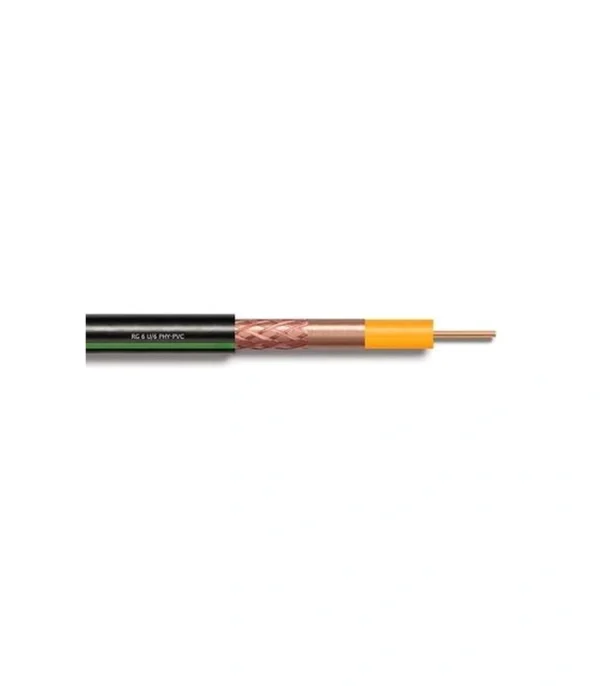 Reçber RG6 U6 PHY-PVC Cu/Cu Anten Kablosu Eca Yeşil 500