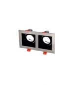 Cata CT-5226 Pars Kare İkili Spot Kasası Spot Satin Renk Boş Kasa - Görsel 3