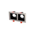 Cata CT-5226 Pars Kare İkili Spot Kasası Spot Satin Renk Boş Kasa