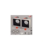 Cata CT-5226 Pars Kare İkili Spot Kasası Spot Satin Renk Boş Kasa - Görsel 2
