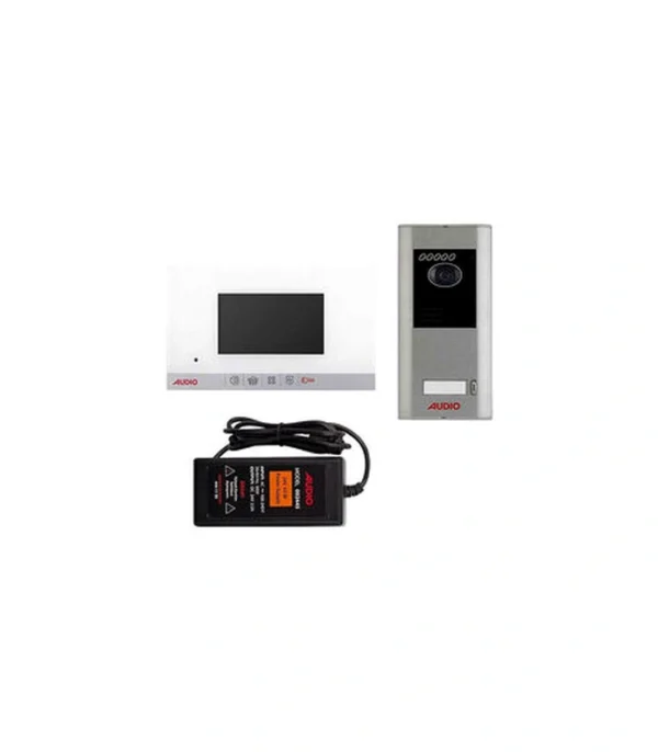 Audio 001460 4.3 inç Beyaz Bus Plus Mekanik Butonlu Görüntülü Villa Set