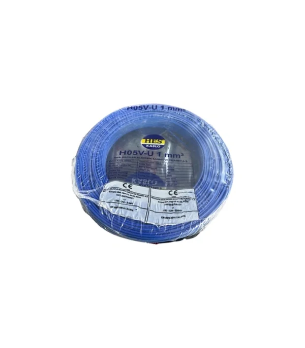 Hes Nya Kablo 1 mm² Mavi ( H05V-U )