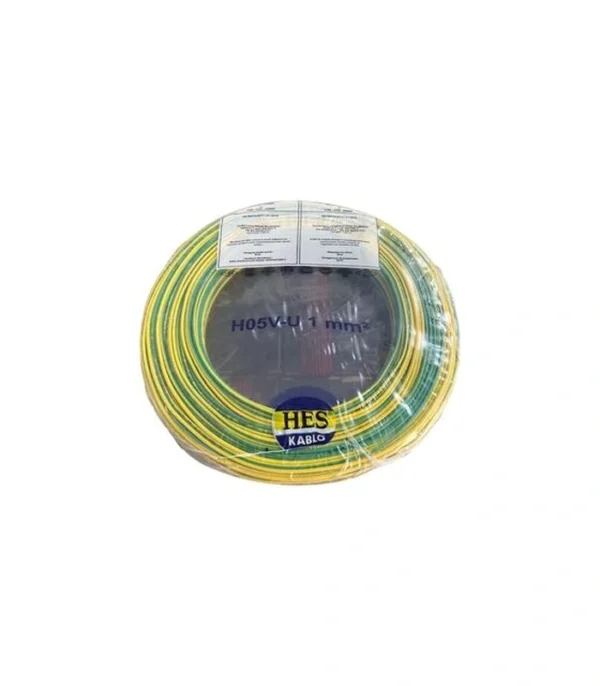 Hes Nya Kablo 1 mm² Sarıyeşil ( H05v-U )