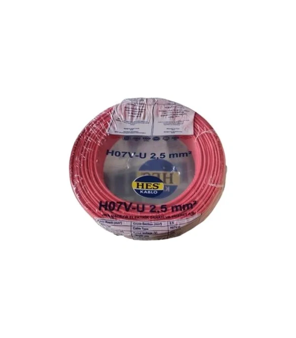 Hes Nya Kablo 2,5 mm² Kırmızı ( H07v-U )