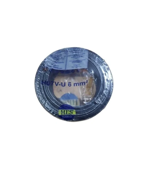 Hes Nya Kablo 6 mm² Siyah ( H07v-U )