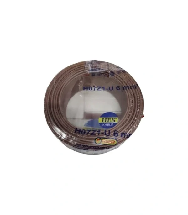 Hes Nya Kablo 6 Mm Kahverengi (H07z1-U) Halojen Free