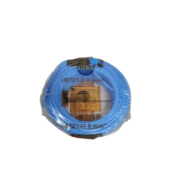 Hes Nya Kablo 6 Mm Mavi (H07z1-U) Halojen Free