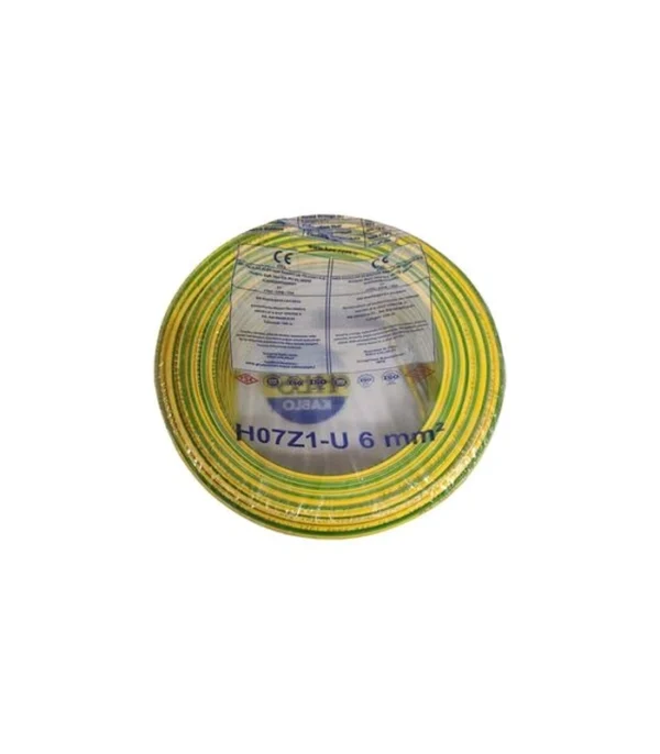 Hes Nya Kablo 6 Mm Sarıyeşil (H07z1-U) Halojen Free