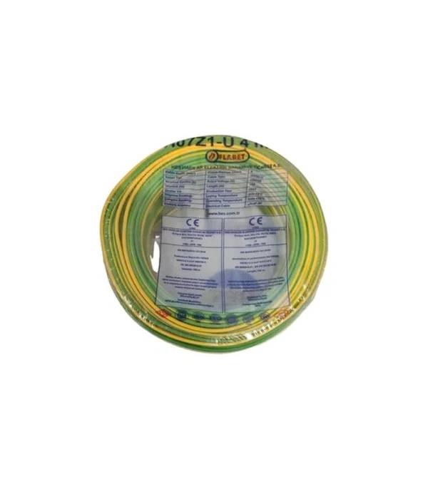 Hes Nya Kablo 4 Mm Sarıyeşil (H07z1-U) Halojen Free