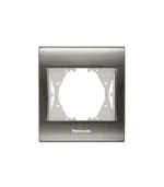 Viko Panasonic Thea Blu Inox + Beyaz Tekli Çerçeve - Görsel 2