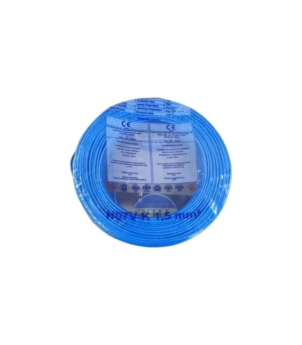 Hes Nyaf Kablo 1,5 mm² Mavi (H07v-K)