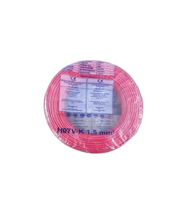 Hes Nyaf Kablo 1,5 mm² Kırmızı (H07v-K)