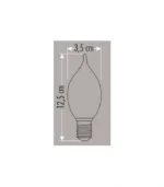Cata CT-4069 4W Soft Kıvrık Buji Led Ampul Günışığı - Görsel 4