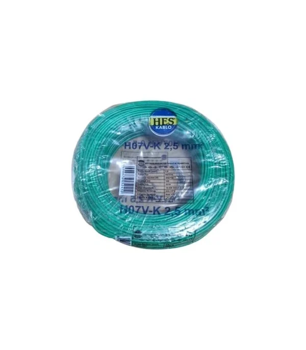 Hes Nyaf Kablo 2,5 mm² Yeşil ( H07v-K )