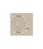 Cata CT-5125 6W Slim Led Panel Spot Armatür Siyah Kasa Beyaz Işık - Görsel 2