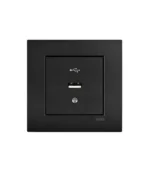 Viko Novella/Trenda Siyah Usb Konnektör (Çerçeve Hariç) - Görsel 2