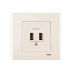 Viko Karre/Meridian Krem USB Şarj Prizi 5V-2A (Çerçeve Hariç)