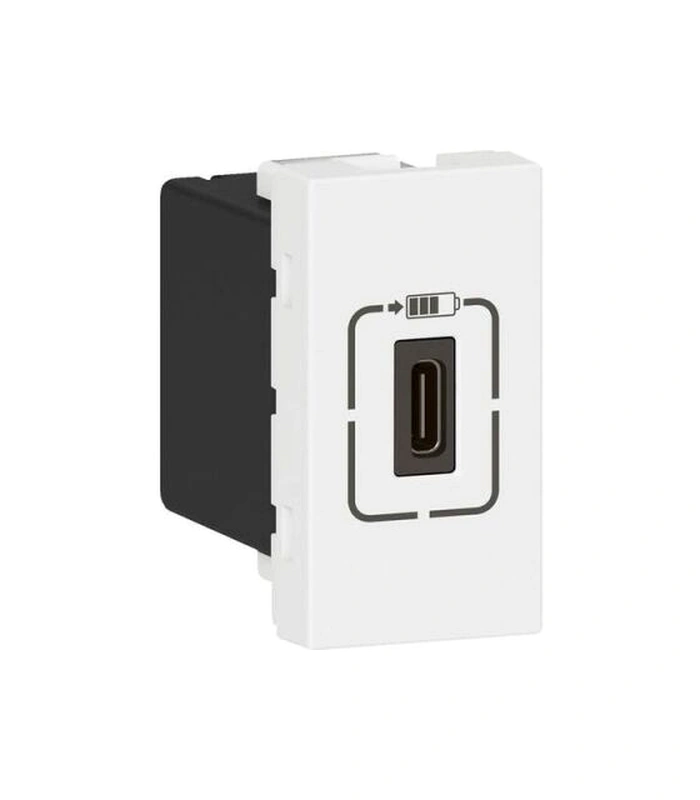 19374-12-O.webp Legrand 077589 Tekli Usb Priz, Telefon Şarjı İçin, 5v 1,5a C Tipi