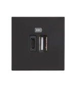 Classia Type C ve A USB Şarj Prizi 3A 2M Siyah - Görsel 2