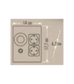 Cata CT-5109 Tezgah Altı Aydınlatma Çiftli Priz Led Gün Işığı - Görsel 3