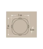 Cata CT-8012 Star Dış Mekan Led Armatür 8 Watt Günışığı - Görsel 6