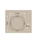 Cata CT-8012 Star Dış Mekan Led Armatür 8 Watt Günışığı - Görsel 3
