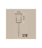Cata CT-7304 12W Power Led Bahçe Kazığı Amber - Görsel 3