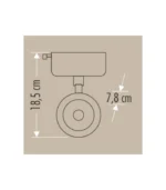 Cata CT-5310 5W 1 Merkür Led Ray Spot Armatür 3000 K Gün Işığı - Görsel 2