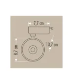 Cata CT-5315 33W Venüs Led Ray Spot Armatür 6000K Beyaz Işık - Görsel 2