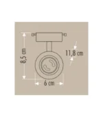 Cata CT-5329 Orıon Ray Spot Armatür (Boş Kasa) Siyah - Görsel 6