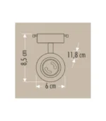 Cata CT-5329 Orıon Ray Spot Armatür (Boş Kasa) Siyah - Görsel 3