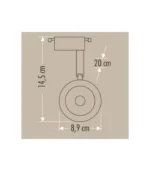 Cata CT-5334 30W Led Ray Spot Armatür 4000K Kırık Beyaz - Görsel 4